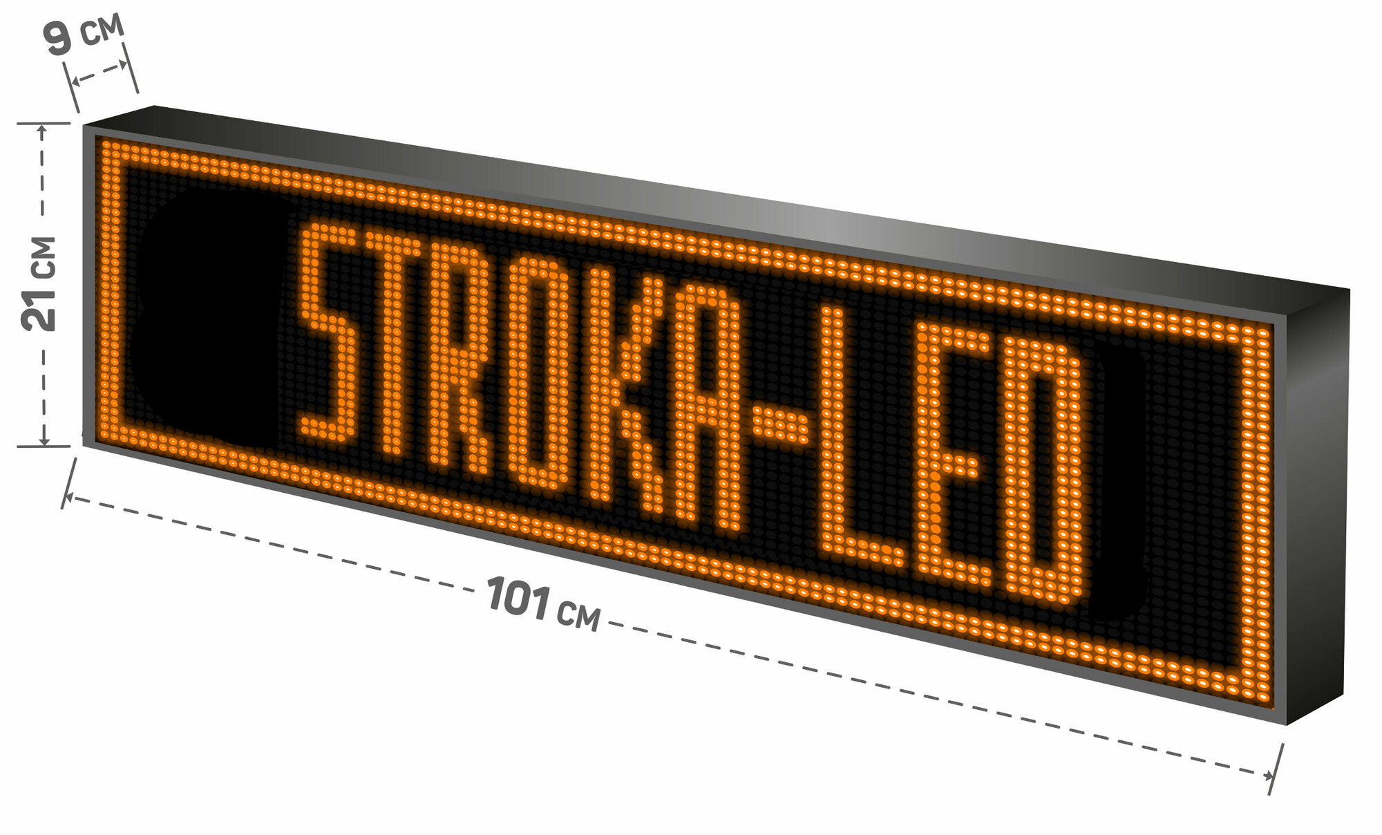 Бегущая строка/ Led /рекламная вывеска/ панель/101х21см