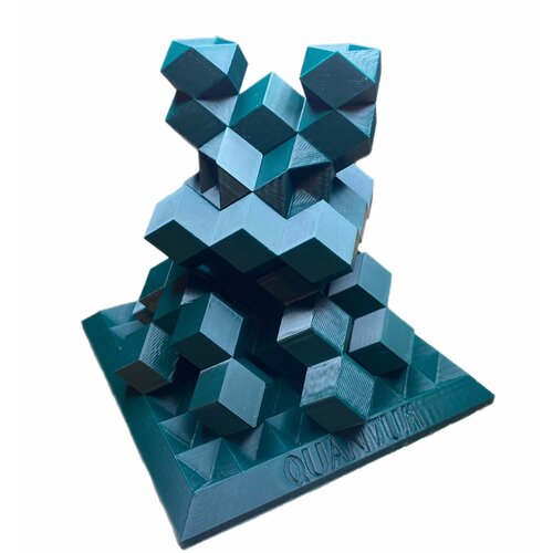 3D-конструктор Quantum из Ромбододекаэдров для сборки полигональных фигур (Зелёный) зеленый