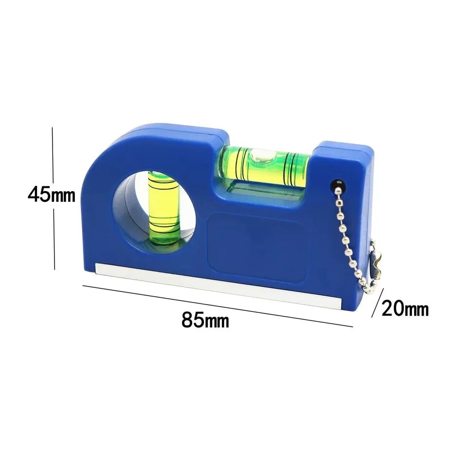 Уровень строительный, мини уровень электрика, магнитный. Синий