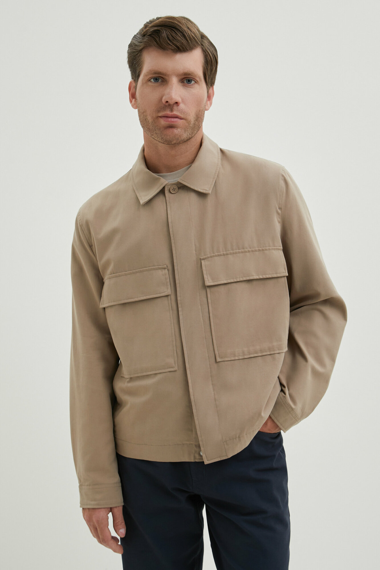 Куртка мужская Finn Flare, цвет: бежевый BAS-200112_721, S