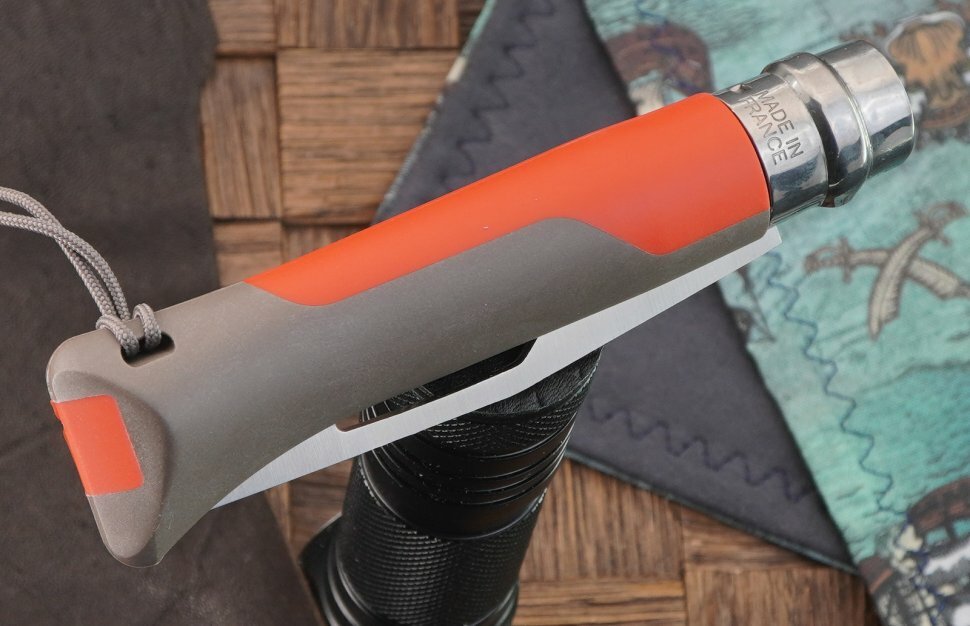 Складной нож OPINEL Outdoor Earth №08 8VRI, 190мм, красный / серый - фото №18