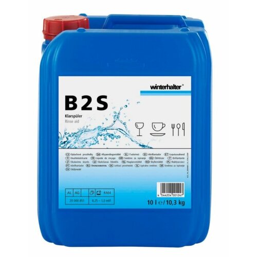 Средство ополаскивающее жидкое для посудомоечных машин WINTERHALTER B 2 S, 10,3 кг / 10 л