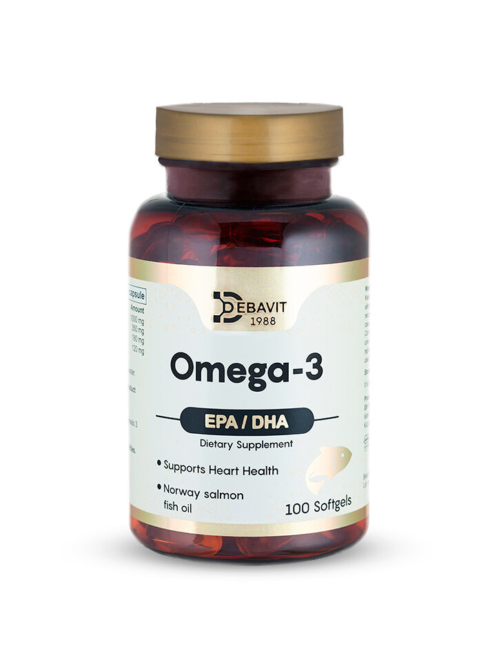 фото Омега 3 1000 мг 100 капсул Турция / Omega 3 Fish Oil / Рыбий жир / Витамины для взрослых и детей / Халяль