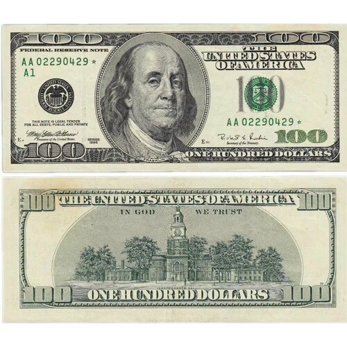 Банкнота 100 долларов США клуб нумизмат банкнота 100 долларов намибии 1999 года хендрик витбоой