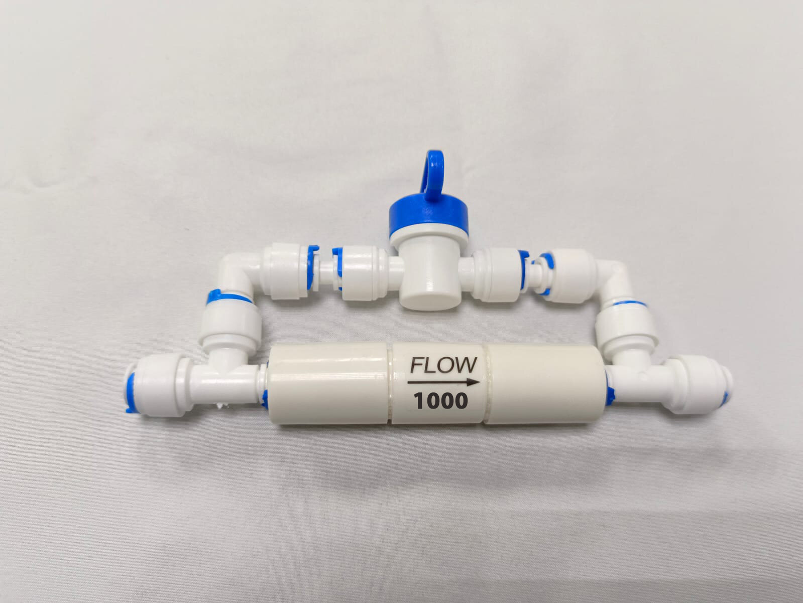 Ограничитель потока 1000 мл/ мин (контроллер дренажа, рестриктор) для фильтра обратного осмоса UFAFILTER 1/4" с ручной промывкой мембраны