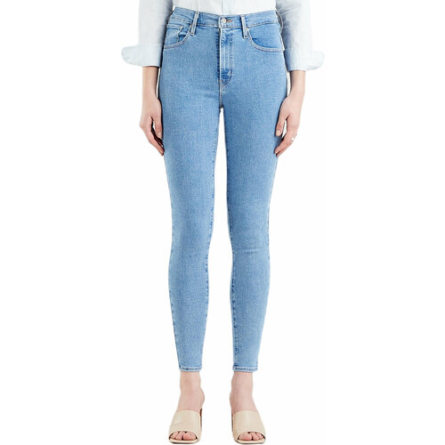 фото Джинсы скинни levi's women mile high super skinny jeans, размер 27/28, голубой