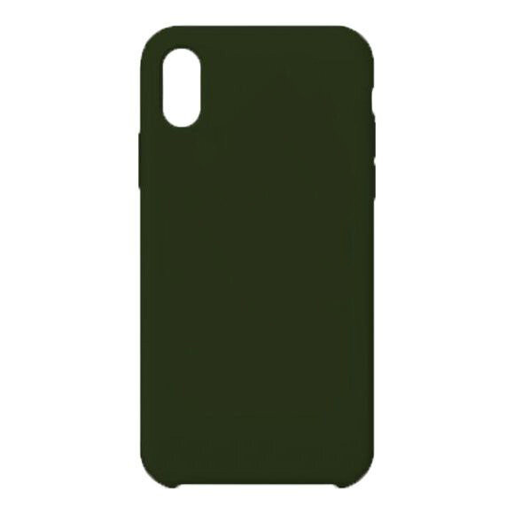 Силиконовый чехол для iPhone X/XS Silicone Case Green зеленый