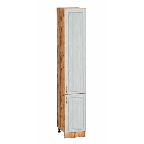 Кухонный шкаф-пенал Шале White Dreamline / Дуб Вотан, ширина 40 см, высота 234 см