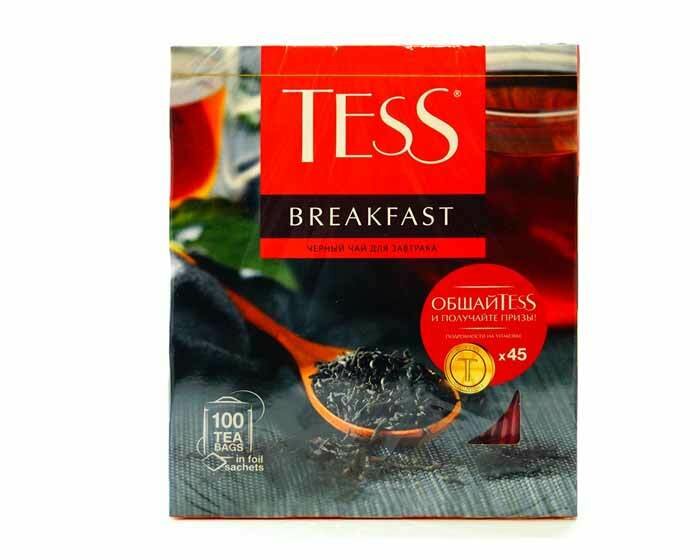 Чай Tess Breakfast черный классический 100пак. 180гр карт/уп. (1446-09) - фото №9