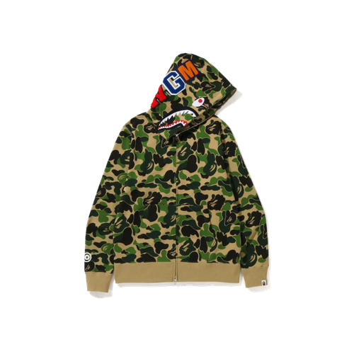 Худи A BATHING APE Big ABC Camo Shark, размер XL, зеленый