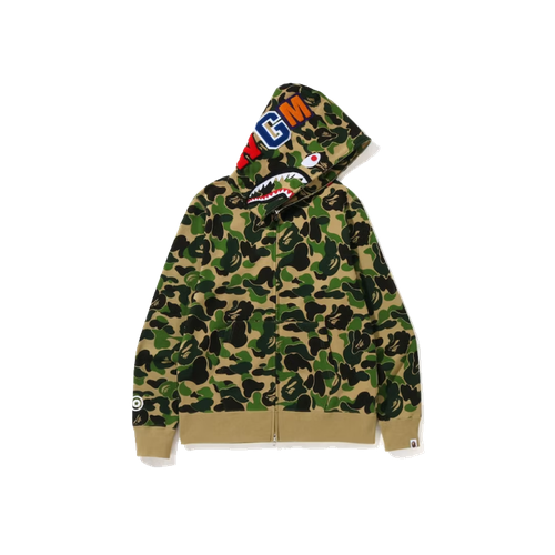 фото Худи a bathing ape big abc camo shark, размер m, зеленый