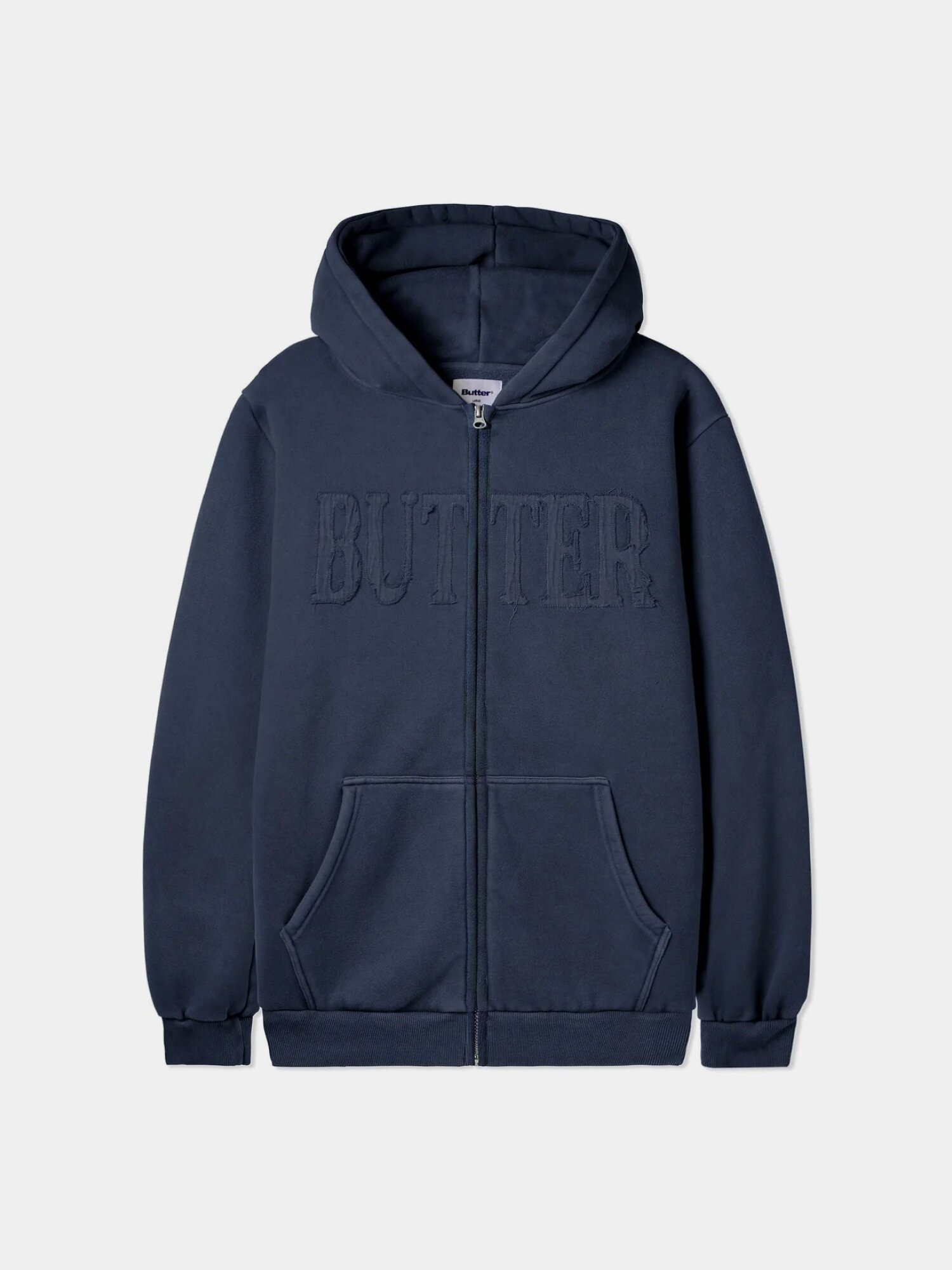 Худи Butter Goods Fabric Applique Zip-Thru