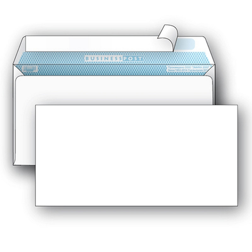 фото Businesspost конверты белый e65, стрип, businesspost, 110х220 1000шт/уп 1876 packpost