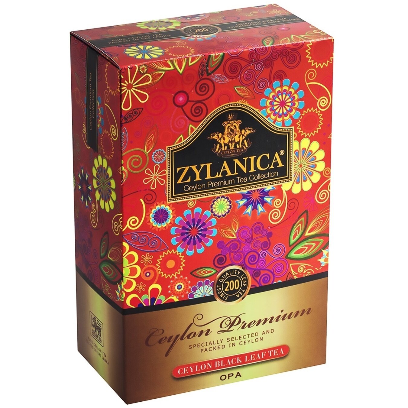 Чай черный крупнолистовой ZYLANICA / Зеланика Ceylon Premium OPA 200 гр