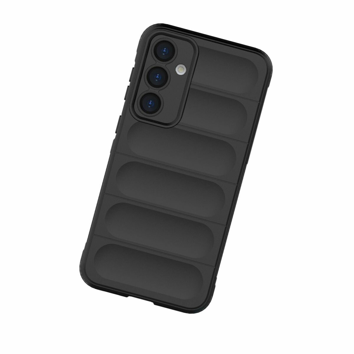 Противоударный чехол Flexible Case для Samsung Galaxy S23 FE (черный) — фото 1
