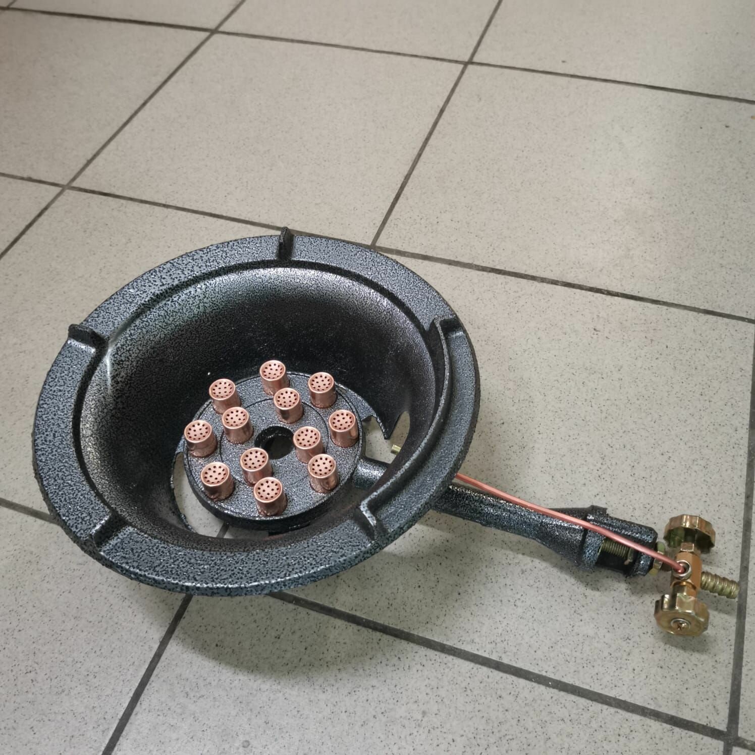 Газовая горелка 12 кВт для казана и wok №12 12 сопел без пьезоподжига