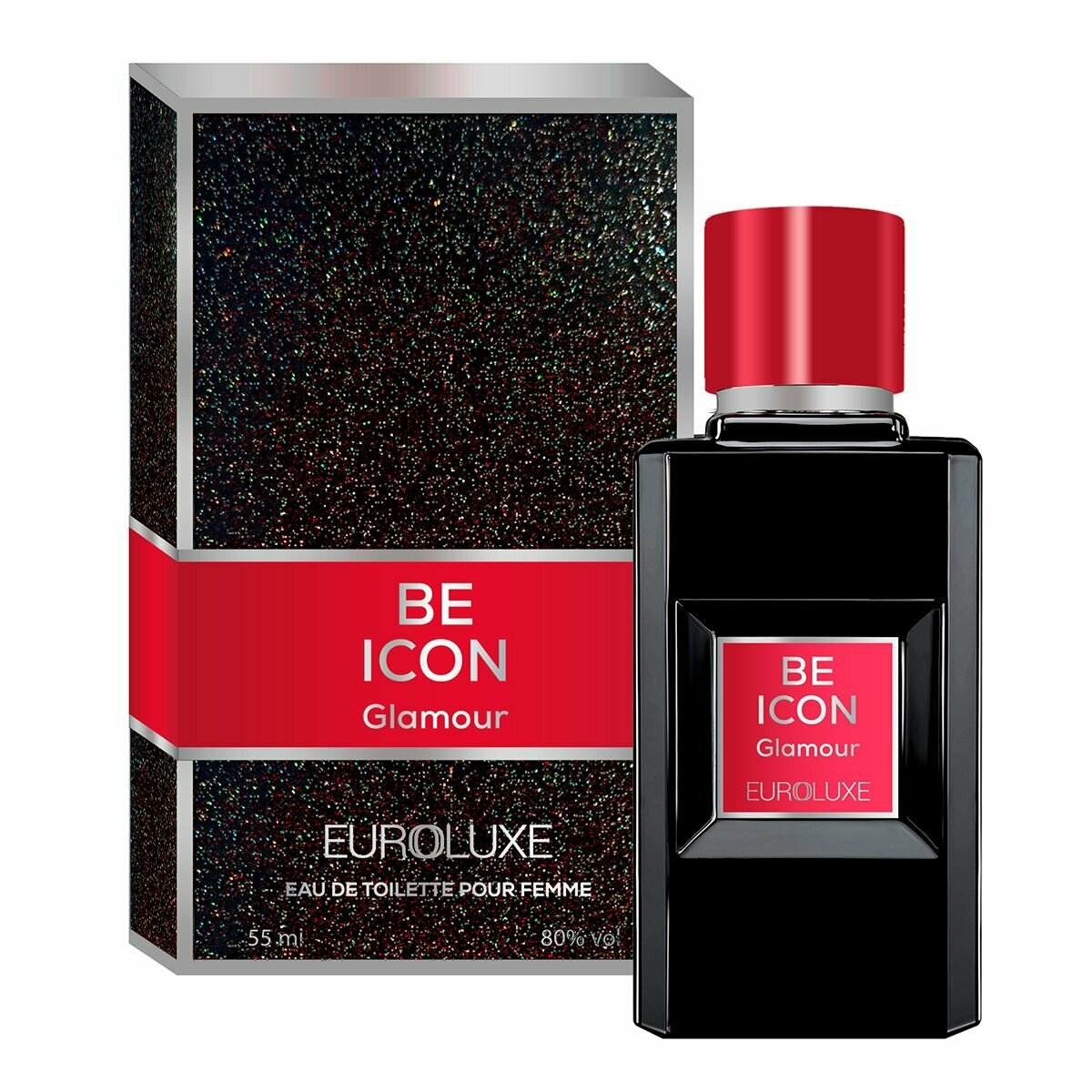 Euroluxe/Туалетная вода Be Icon Glamour 55 мл/ Парфюм женский, парфюм, женский, духи, туалетная вода, парфюмерия, для женщин, подарок, цветочные, восточные