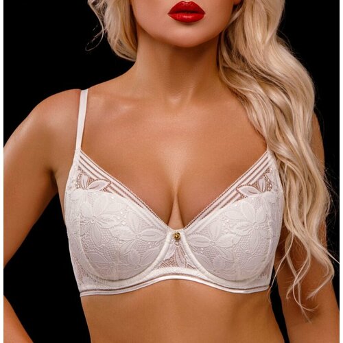 фото Бюстгальтер coquette revue, размер 75f, белый, бежевый