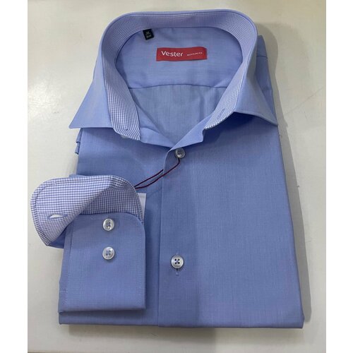 фото Рубашка vester, размер 42/176-182, голубой