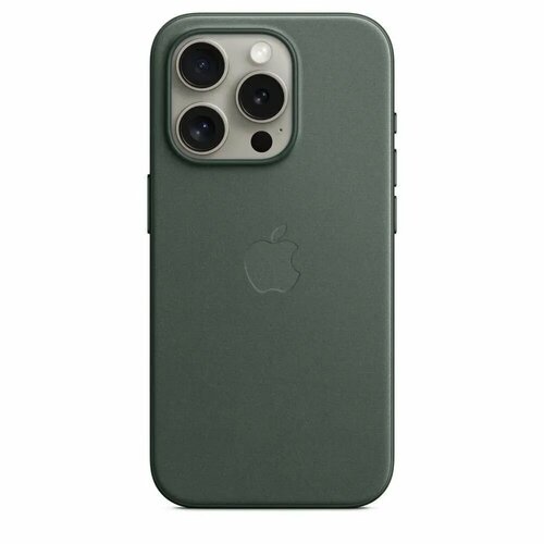 Чехол-накладка Leather Case MagSafe / Для iPhone 15 Pro Max / Green зеленый, green