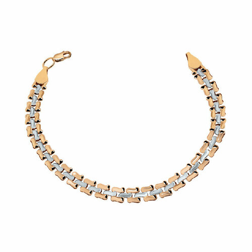 Браслет, красное золото, 585 проба, золотистый, красный