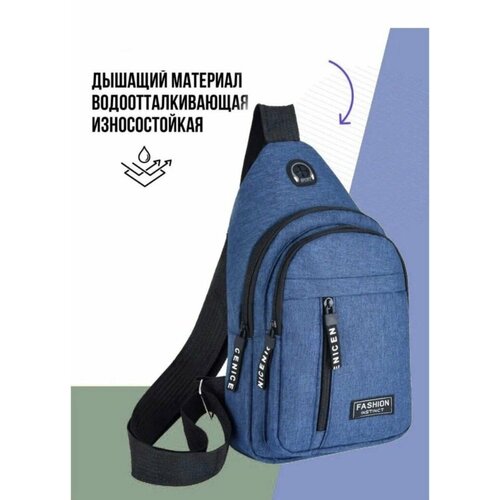 фото Сумка барсетка , синий нет бренда