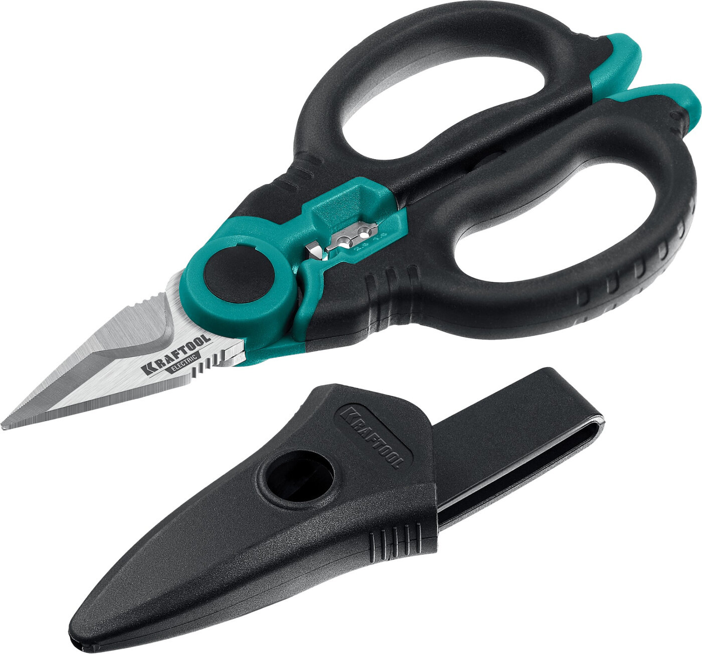 KRAFTOOL ELECTRIC 4 в 1 160 мм с чехлом ножницы электрика (23356)