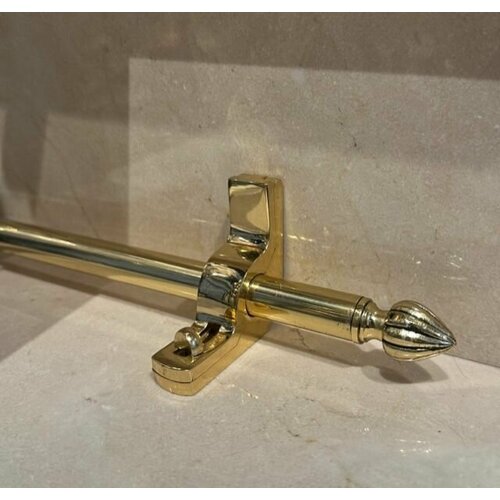 Ковродержатель для лестницы из латуни классический с патиной, 1 шт.