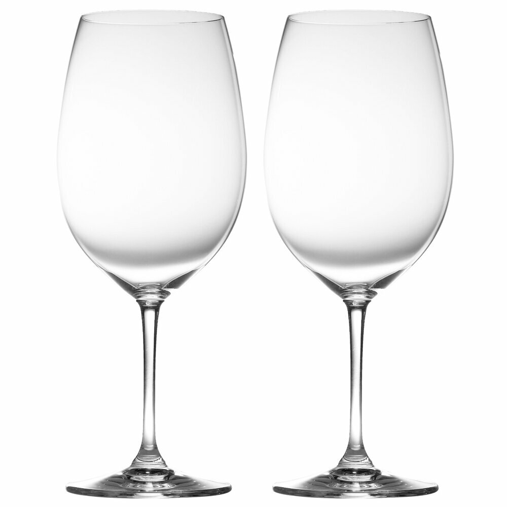 Набор из 2-х хрустальных бокалов для красного вина Cabernet Sauvignon/Merlot, 610 мл, прозрачный, серия Vinum, Riedel, 6416/0