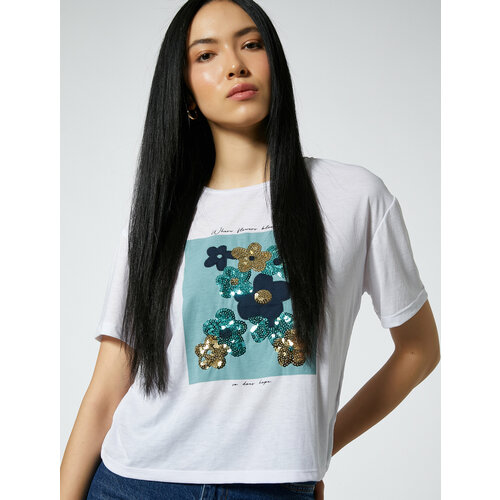 фото Футболка koton, размер xl, белый