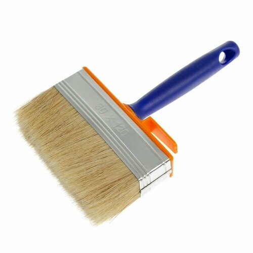 Кисть макловица, 120х30 мм, натуральная щетина, пластмассовый корпус, пластмассовая ручка, 4Walls Master