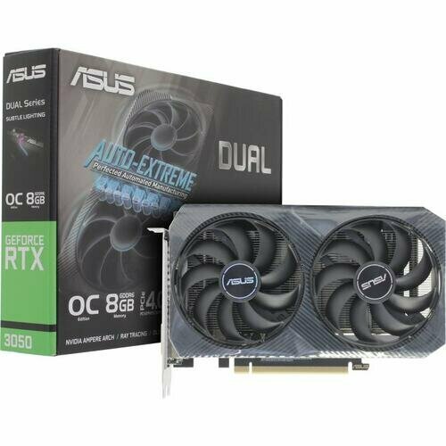 Видеокарта ASUS Dual GeForce RTX 3050 V2 OC Edition 8GB GDDR6 Ret (DUAL-RTX3050-O8G-V2) видеокарта asus dual rtx3060ti o8g mini v2 8192 мб ret