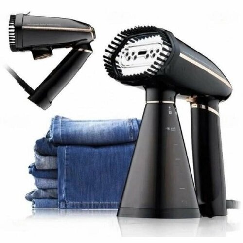 Ручной эффективный отпариватель от бренда RAF с вертикальной и горизонтальной функцией отпаривания мощность 160 Вт Выполнен в чёрном цвете 290000₽