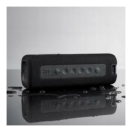 Колонка портативная Xiaomi Mi Portable Bluetooth Speaker 16W, Black портативная колонка xiaomi mi portable bluetooth speaker 16w синий