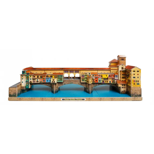 Сборная модель из картона Италия в миниатюре Мост Ponte Vecchio №612 new original remote control rav351 wd10840 eu suitabl for yamaha htr 5890 rx v1500 rx v1600 rx v1700 home theater rav 351