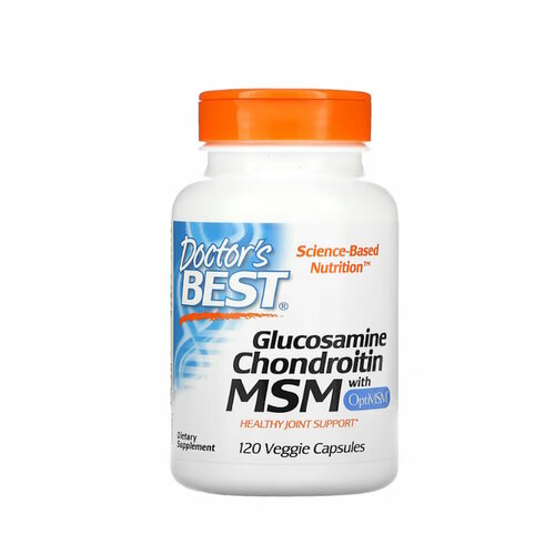 фото Doctor's best glucosamine chondroitin msm with optimsm 120 капсул
