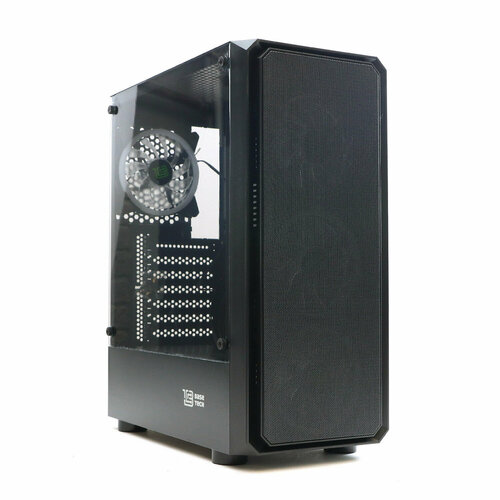 Корпус BaseTech eXtreme GFX-03 ATX, Midi-Tower, без БП черный (BT-GFX-03-MESH-4F-RGB) корпус darkflash dlm21 mesh matx midi tower без бп черный dlm21 bk