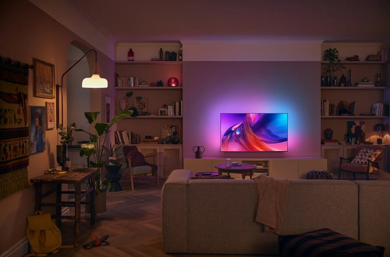 Телевизор Philips 65PUS8519/60, 4K Ultra HD, Ambilight, серебристый