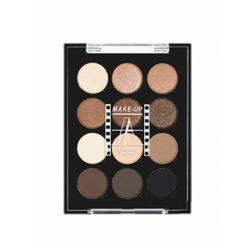 Тени в палитре из 12 цветов P12C/ESN Make-up Atelier Paris