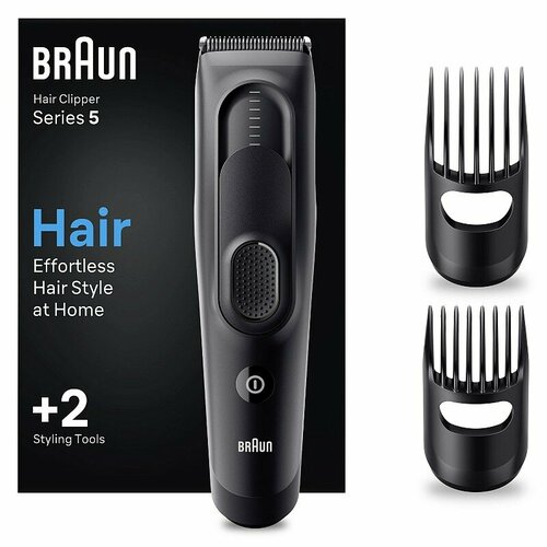 4210201448716 Машинка для стрижки волос Braun HC5330 с 2 гребнями черный матовый тип 5427 цена за 1 шт 574000₽