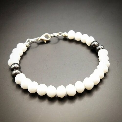 фото Браслет innuendo, размер 16 см, белый, серый