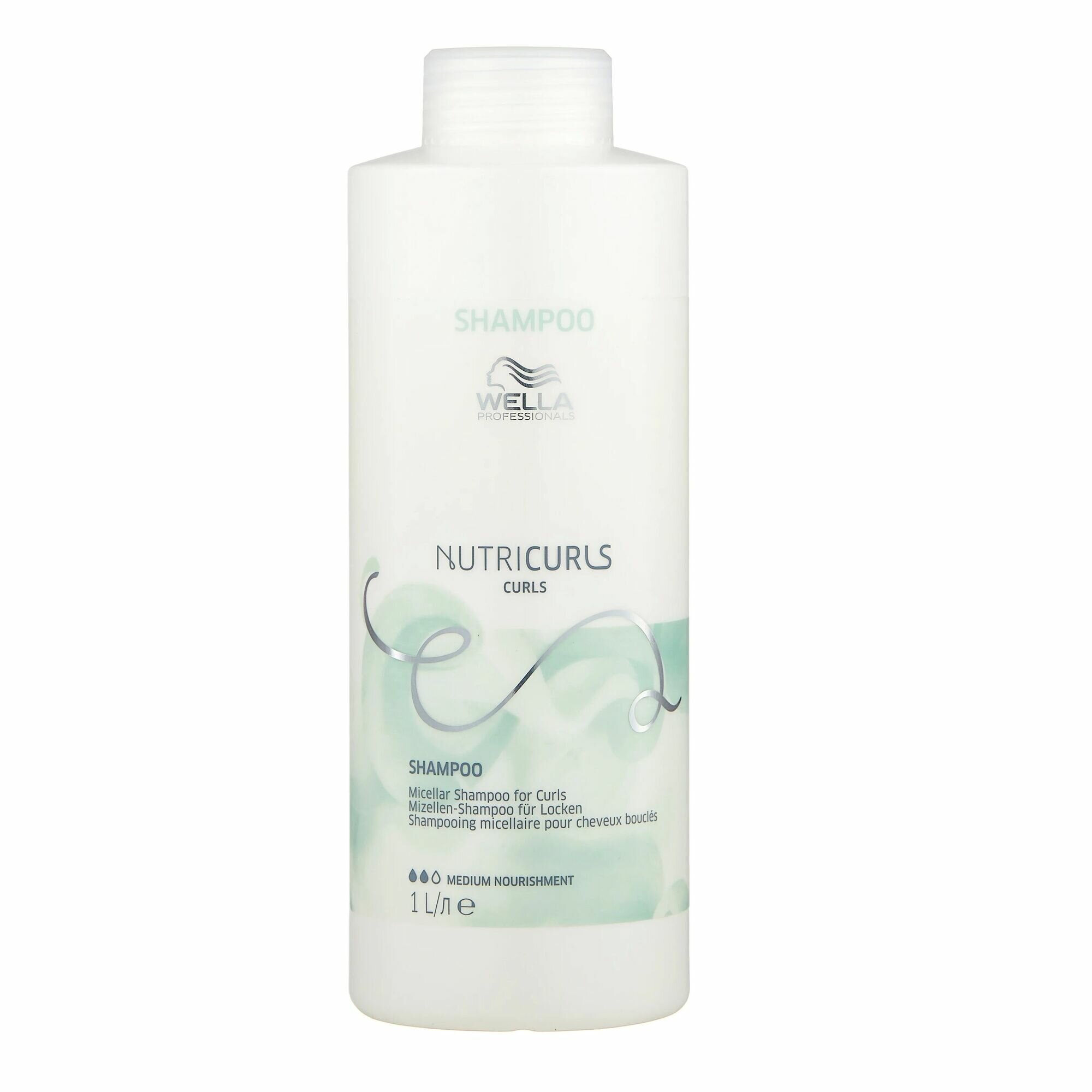 Wella Professionals Мицеллярный шампунь для кудрявых волос NUTRICURLS FOR CURLS 1000 мл