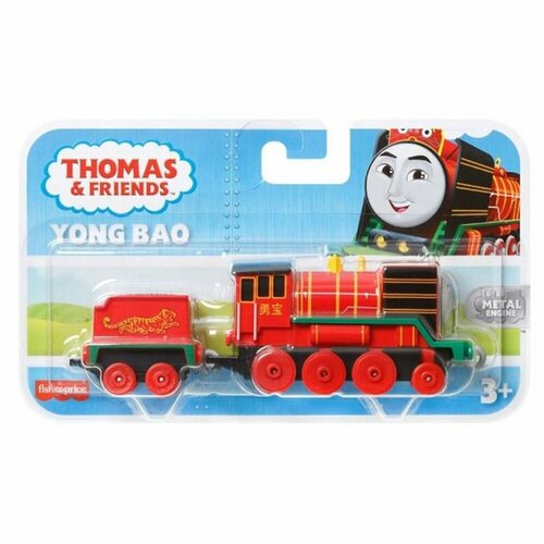 HHN39 Паровозик Thomas & Friends металлический с вагоном герои мультфильмов Томас и его друзья Yong Bao первая доставка грузов томас и друзья thomas