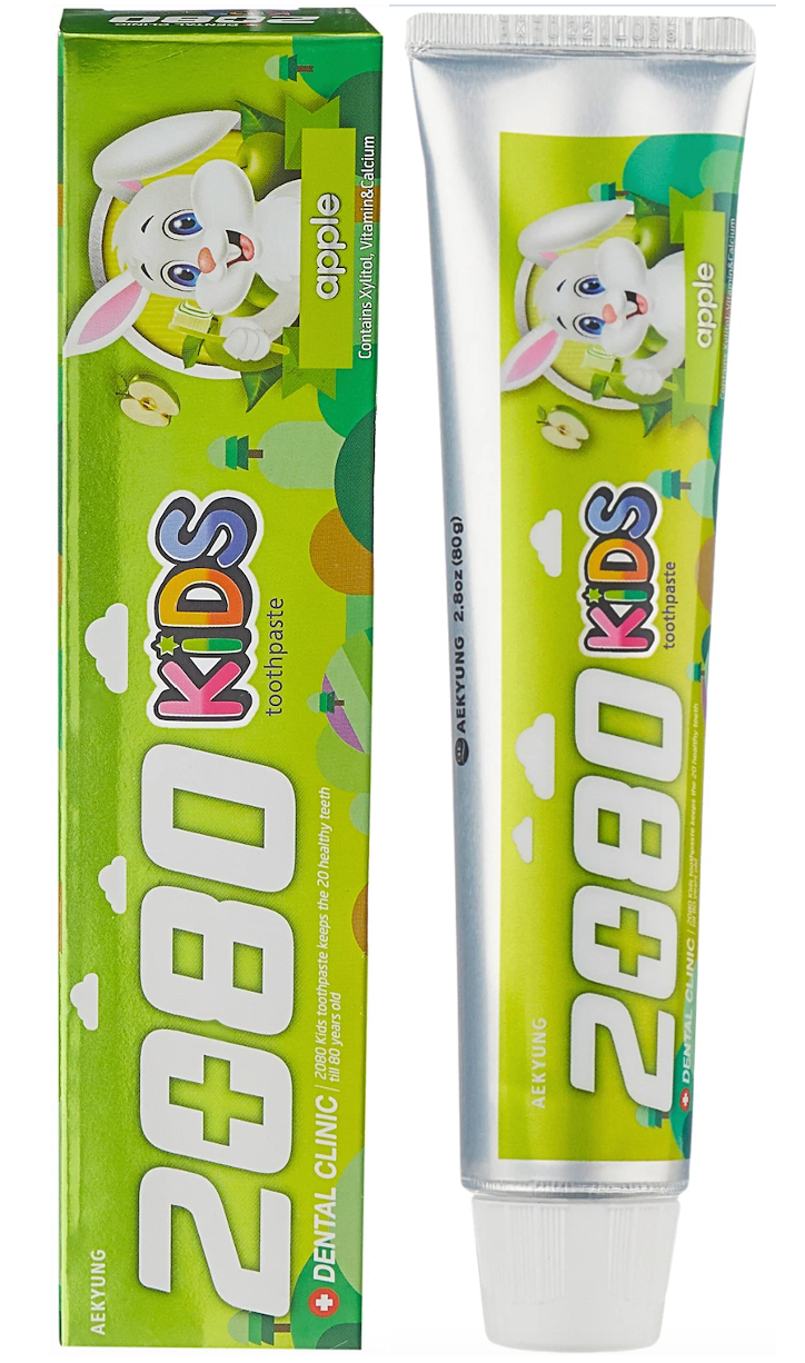 Kerasys DC 2080 Toothpaste Kids Детская зубная паста, яблоко 80 г (Kerasys, ) - фото №15