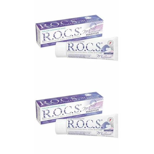 R.O.C.S Гель для чувствительных зубов, medical sensitive, 45 гр - 2 шт.