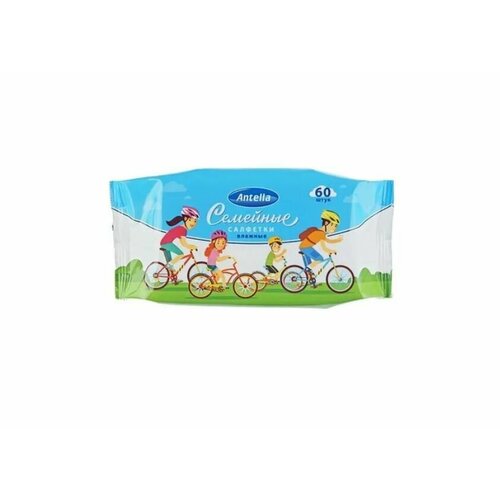 Салфетки влажные Семейные 60 шт 559₽