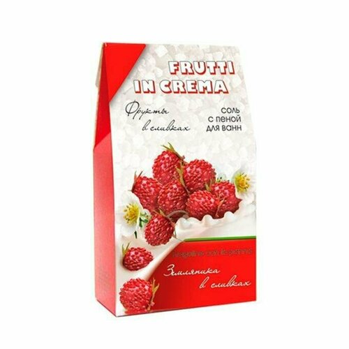 Соль для ванны FRUTTI IN CREMA земляника в сливках упаковка 500г, 2шт соль для ванны aromagen соль для ванны magic in the air