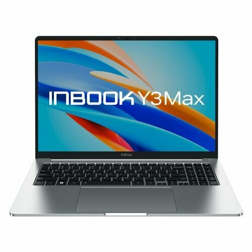 Ноутбук INFINIX Inbook Y3 Max YL613 71008301570, 16", IPS, Intel Core i5 1235U 1.3ГГц, 10-ядерный, 16ГБ LPDDR4x, 512ГБ SSD, Intel Iris Xe graphics, без операционной системы, серебристый