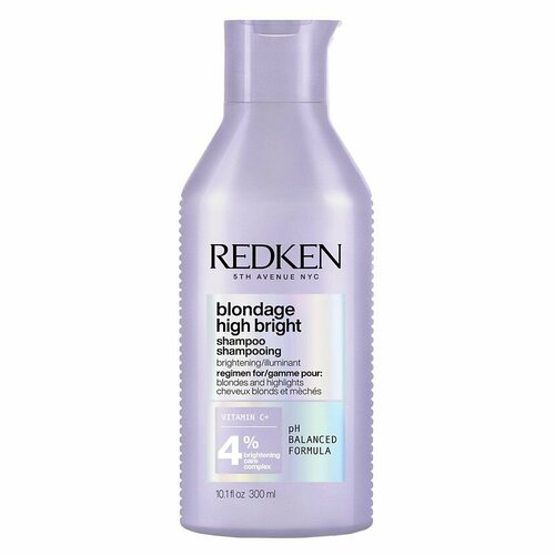 Redken Blondage High Bright Shampoo - Шампунь для яркости цвета окрашеных и натуральных волос оттенка блонд набор по уходу за волосами redken high bright blondage 300 мл