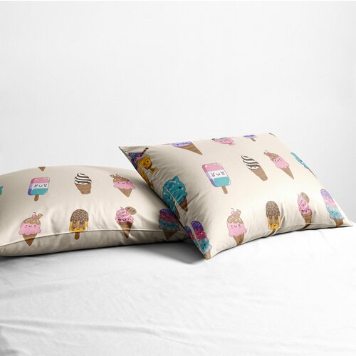 Наволочка 50х70 см - 1 шт, Wake me Wake Пломбир, ткань перкаль , 100% хлопок